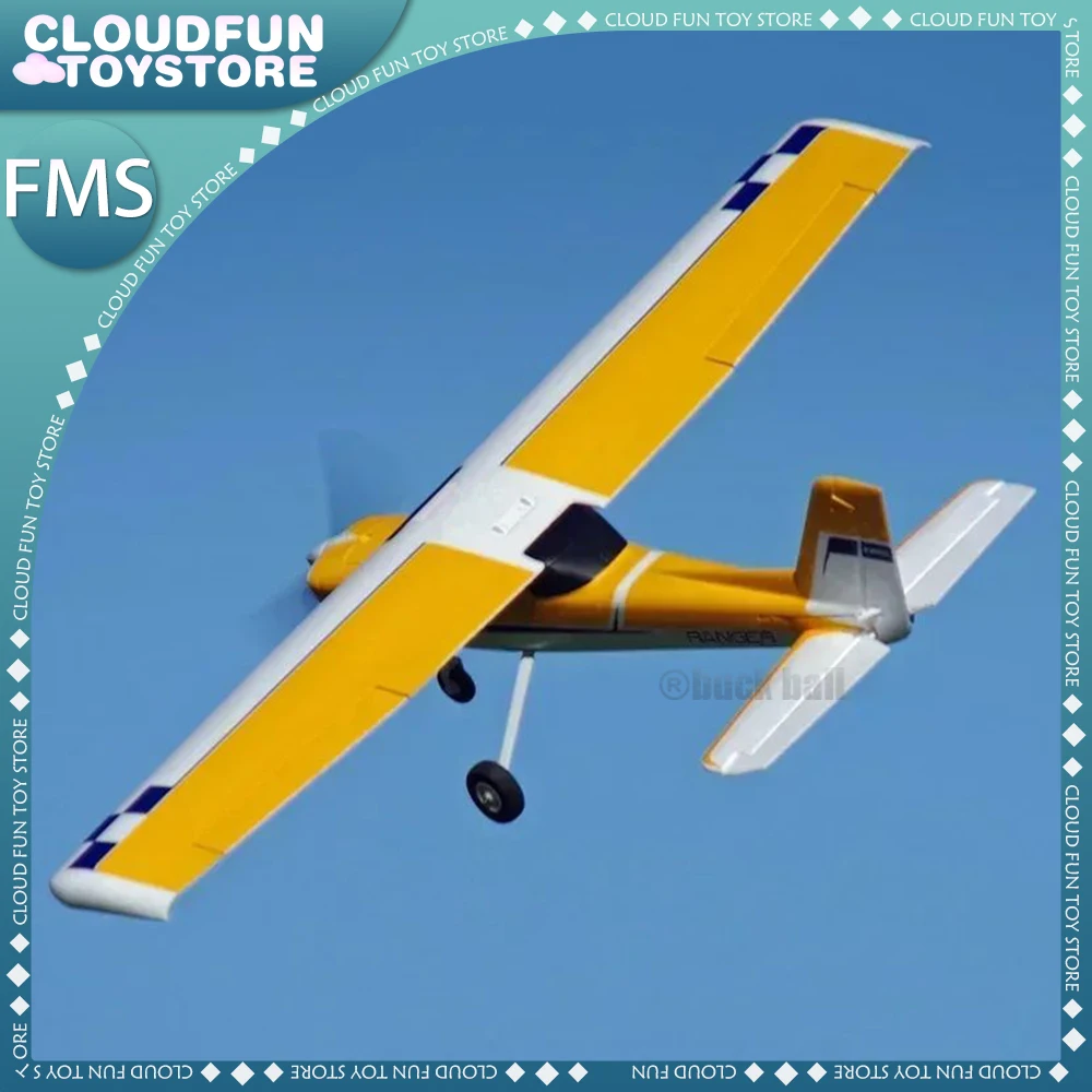 Fms Rc Airplane Ranger Trainer 3s 4ch With Reflex Gyro Auto Balance Rtf Ready To Fly Model Statue 1220mm Aircraft Toy Adult Gift