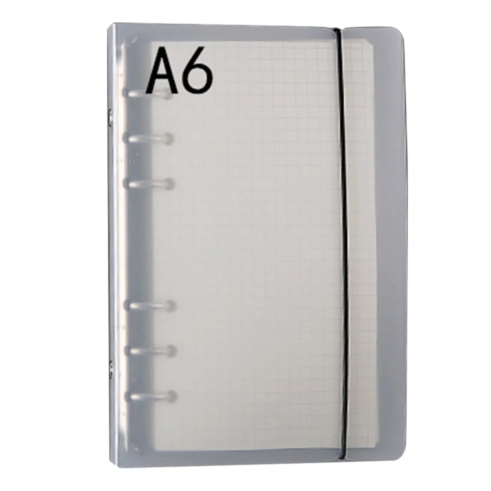 Clear Binding Cover PP Frosted 6 Holes Portable Notebook Binding Cover for School Office Meeting