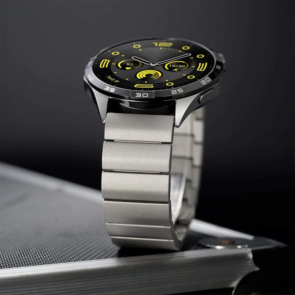 Correa de titanio para hombre de 22mm para Huawei Watch GT5/4 Pro 46mm 4/4 Pro Link Band para Amazfit GTR 47mm Balance pulsera de negocios de lujo