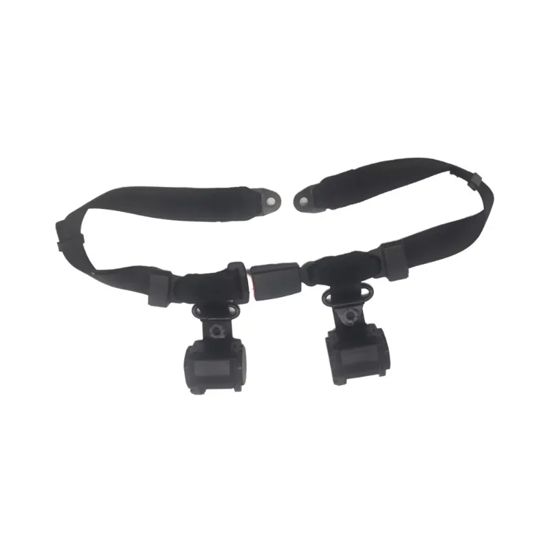 Retractable 4-point racing seat belts made of steel polyester ABS