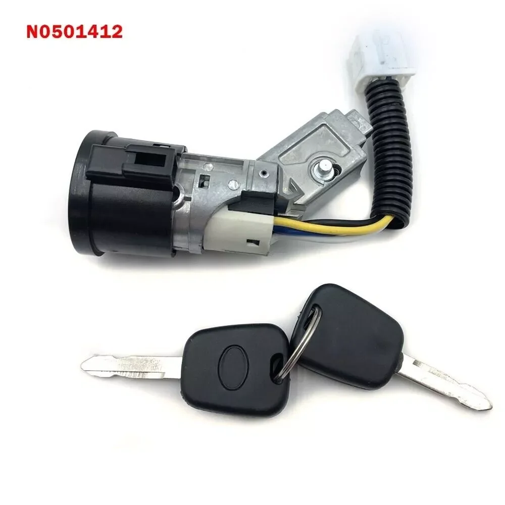 

1set Car Ignition Switch Lock For PEUGEOT 107 CITROEN C1 TOYOTA AYGO Cylinder Barrel Switch With Key N0501412 N0502200
