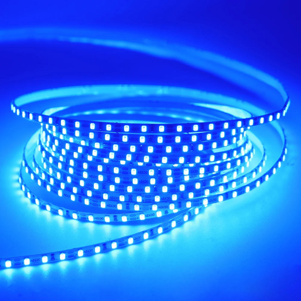 Striscia LED PCB 12V 3MM Ultra sottile SMD 2015 180Led/m nastro LED flessibile Super luminoso 8 colori 3m 5m DC12V decorazione della casa