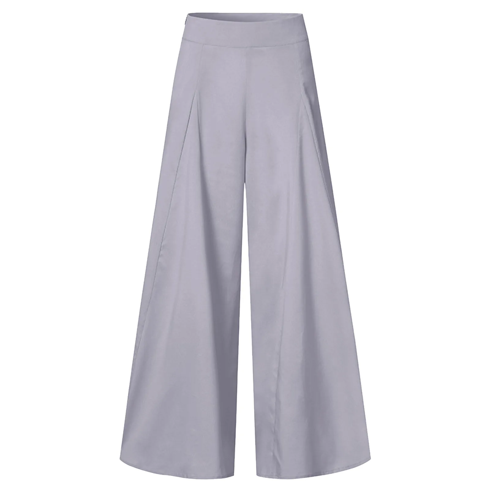 Sommer Frauen Palazzo Hosen weites Bein hohe Taille Freizeit hose bequeme Hose elegante Baggy Hose weibliche lose Hosen