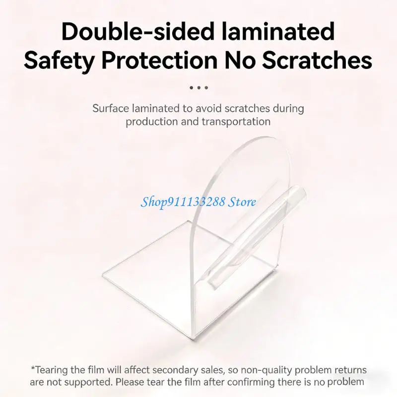 G88D Acrylic Books Stand Bookends for Displaying Book Picture Notebooks Books Stand