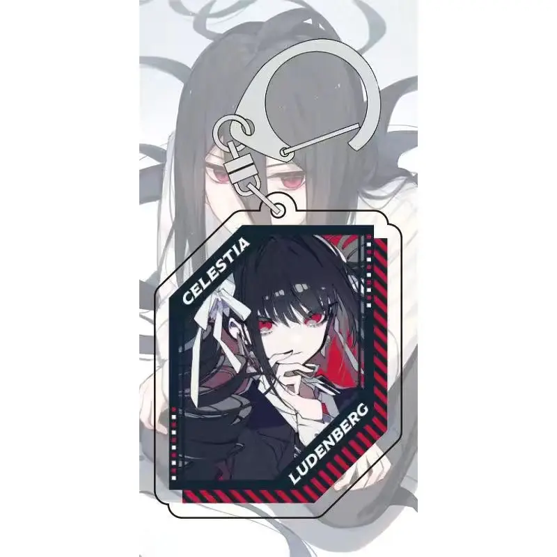 Danganronpa yasuhiro taeko Celestia Ludenberg Cosplay Keychain Bag Pendant Acrylic Keyrings Key Chain Accessories Christmas Gift