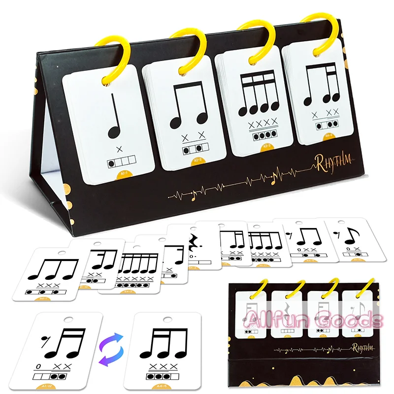 Blank Sheet Music Notebook - Набор из 72 музыкальных обучающих карточек: