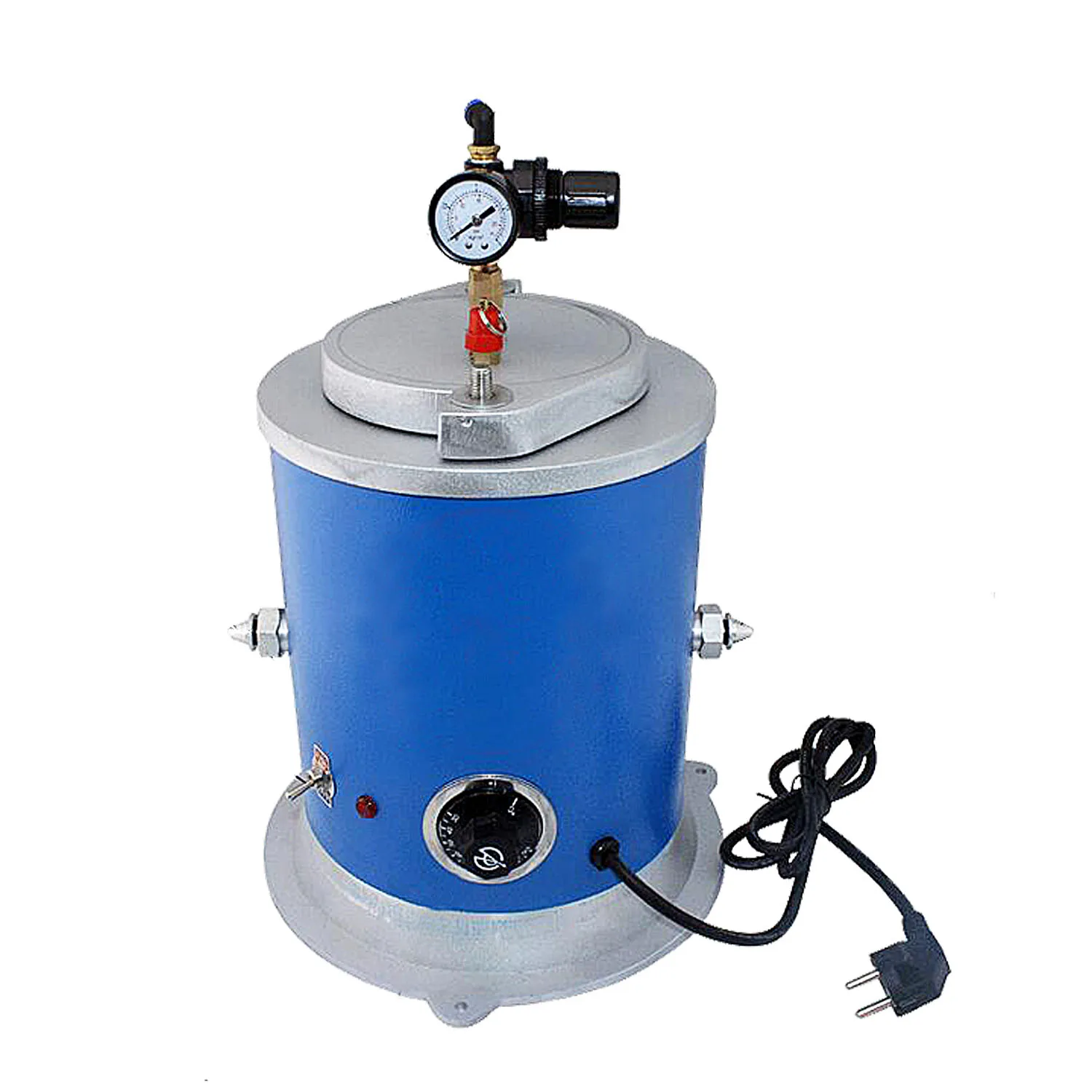 Boasta Wax Injector Machine With Base 500W 2.5L 110℃ Metal Double Nozzle Jewelry Wax Casting Permanent Equipment
