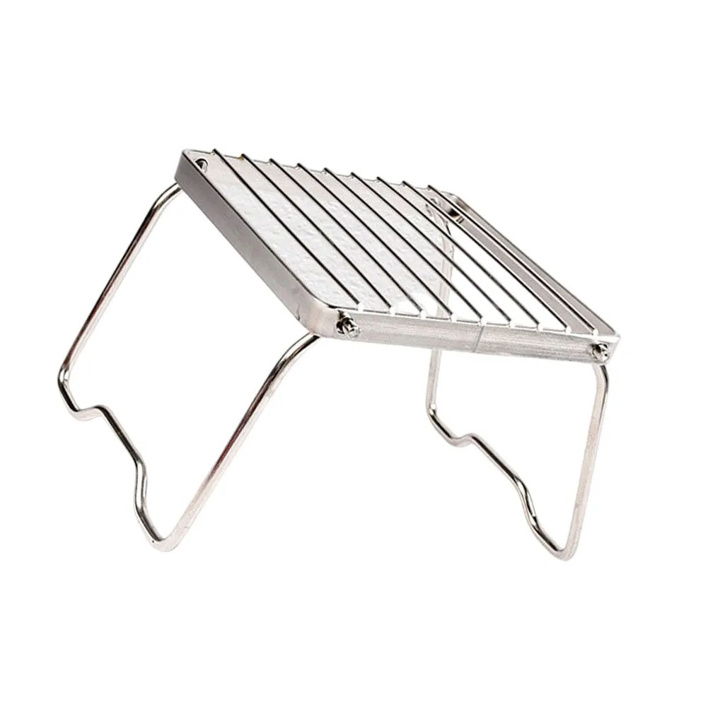 Folding Portable Grill 304 Stainless Steel for Outdoor Cooking Compact Lightweight Stove Stand for Camping Trips