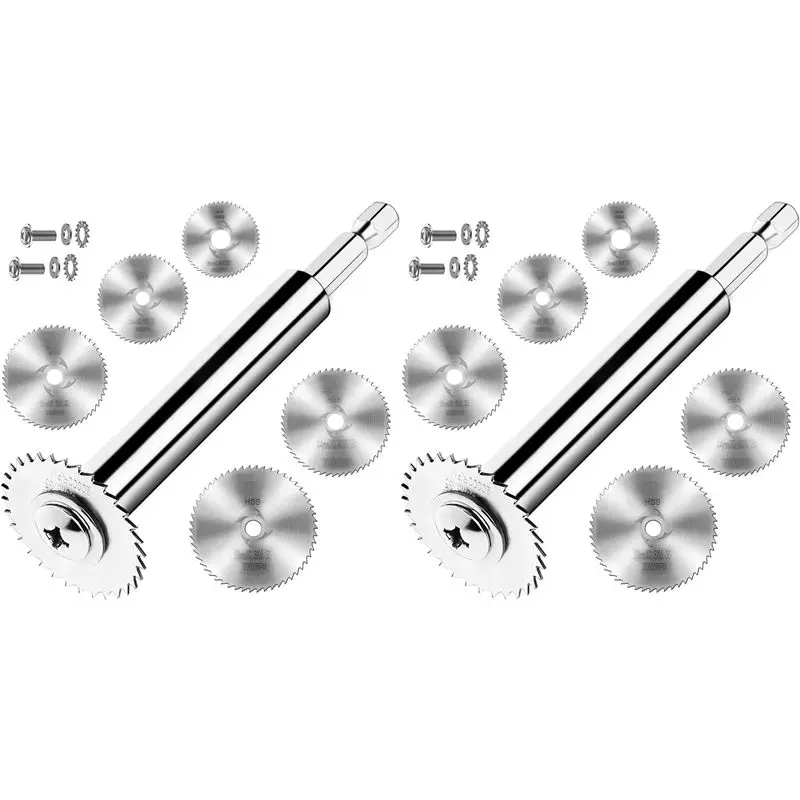 PVC Pipe Inside Cutter With 1/4Inch Hex Shank, Plumbing Inside Cutter Internal Pipe Cutter, 10Pcs Saw Blades
