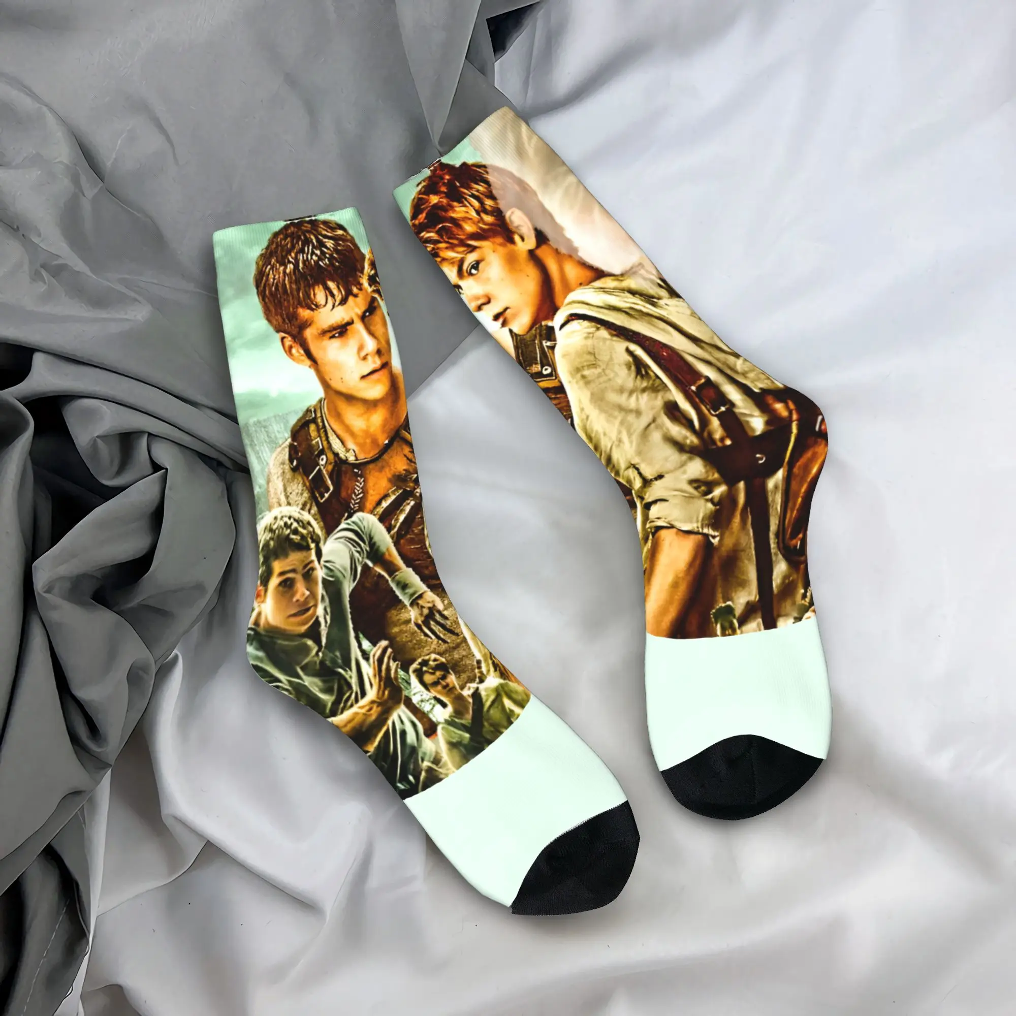 

Мужские носки The Maze Runner Newt X Thomas, чулки, осенние носки высокого качества в стиле ретро, нескользящие носки для спорта на открытом воздухе с графикой