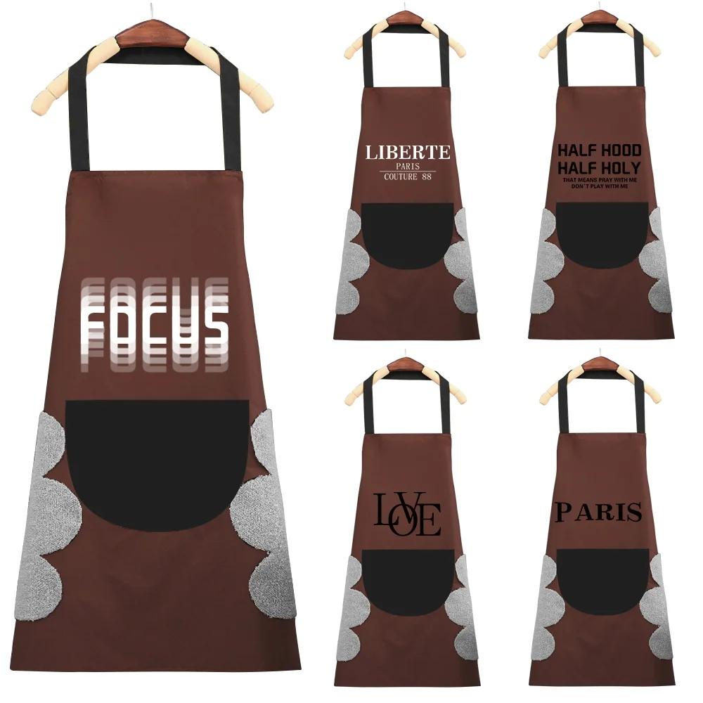 

Sleeveless Apron with Pockets Chef Waiter Kitchen Cook Tool Wrap Cloth Tools Kitchen Apron Print Text Pattern Kitchen Accessorie