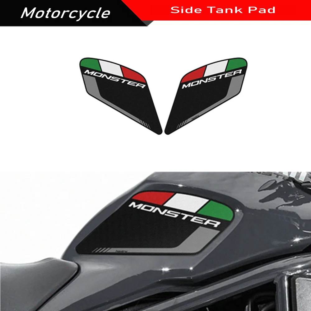 

Для Ducati Monster 797 821 1200 2017-2019 наклейка для лодки и мотоцикла, противоскользящая боковая защита бака