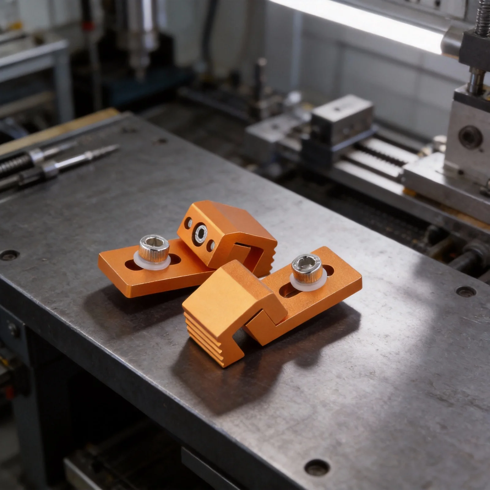CNC Machining Applications CNC Side Clamps Holder 55x22x19 Mm Aircraft-Grade Aluminum Compact Clamping Solution