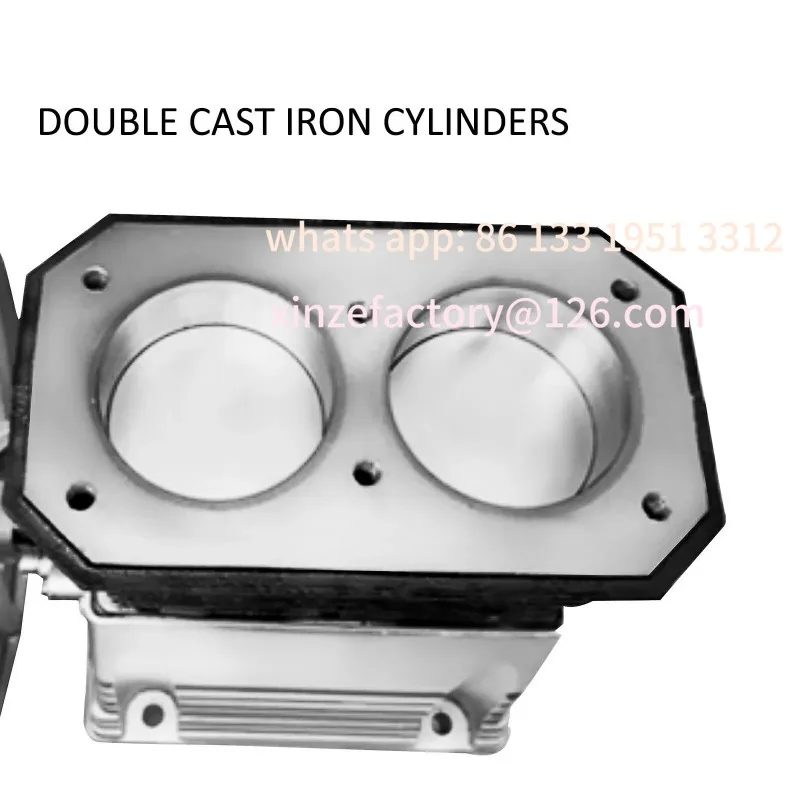 مرحلة قابلة للتخصيص 2.2KW 375L/MIN 12CFM 11Bar 159.5PSI 1300RPM لرؤوس ضاغط الهواء CheSucceBuy مكبس أسطوانة مزدوجة واحدة