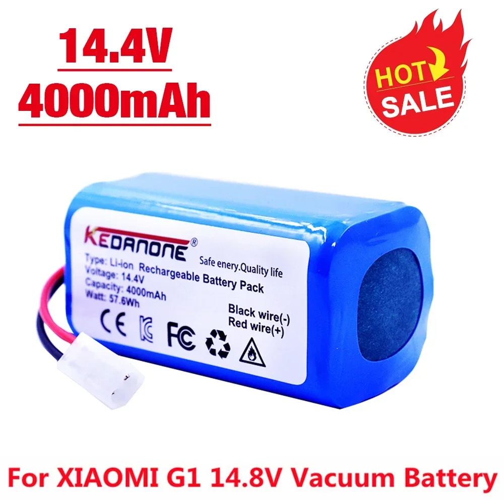 

For Original Xiaomi Replacement Battery H18650CH-4S1P For XIOMI MIJIA Mi Robot Vacuum-Mop Essential G1 MJSTG1, SKV4136GL 4000mAh