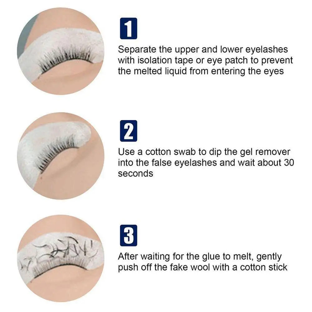 Eyelash Gel Remover Grafting Eyelash Extension Glue Cream Remover Non-irritating Lashes Remover Makeup Tools