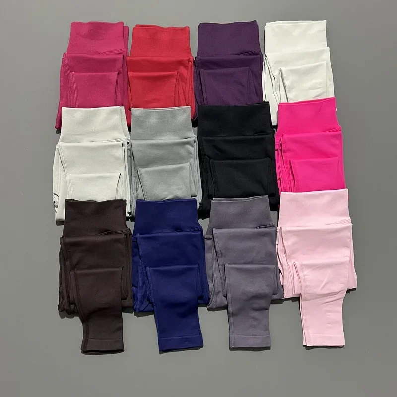 

Dyfne DF Impact Leggings Yoga Pant Women Curl Up Seamless High Quality Leggings Low Ribbed Fitness Pants High Stretch Fitness Le