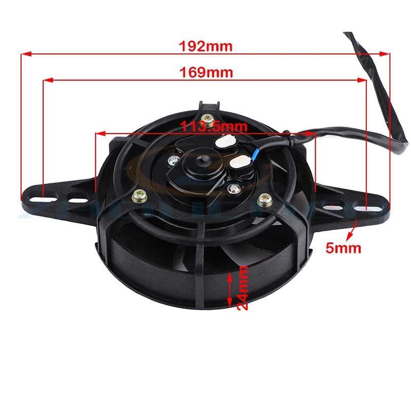 200cc 250cc 300cc Motorcycle Parts Cooling Fan 120mm For Dirt Pit Bike Motocross ATV Quad Oil Cooler Water Radiator Electric 12V