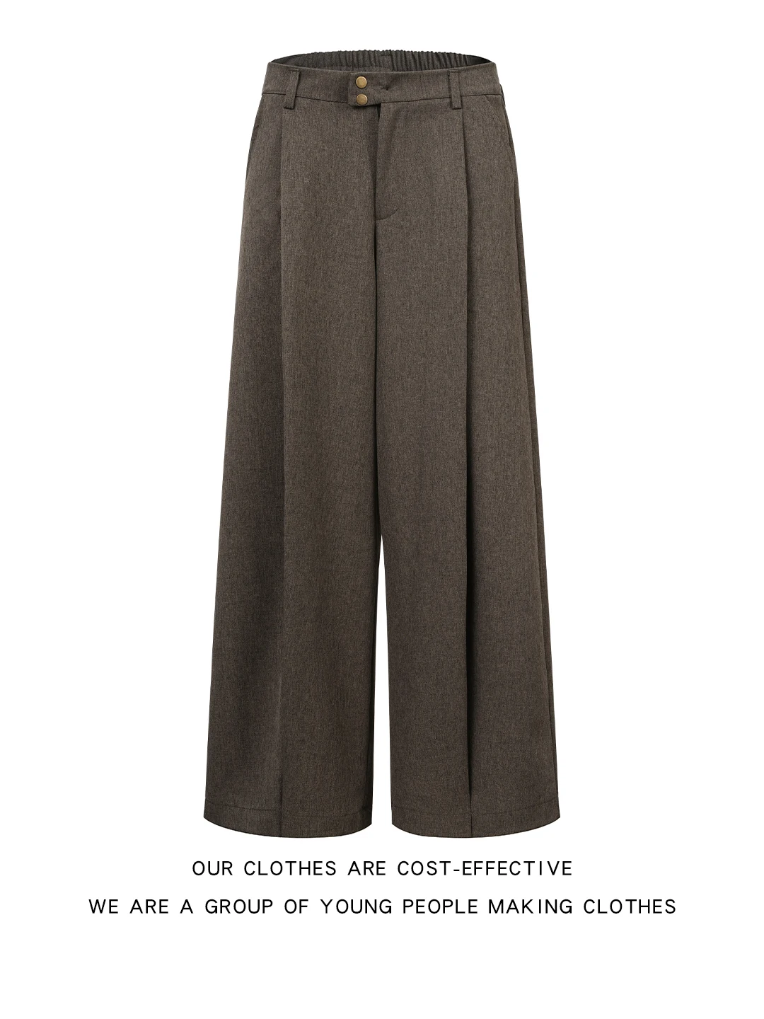 

Мужские брюки свободного кроя с широкими штанинами, на резинке, повседневные, зимние, модные, брендовые, плиссированные, деловые, повседневные брюки