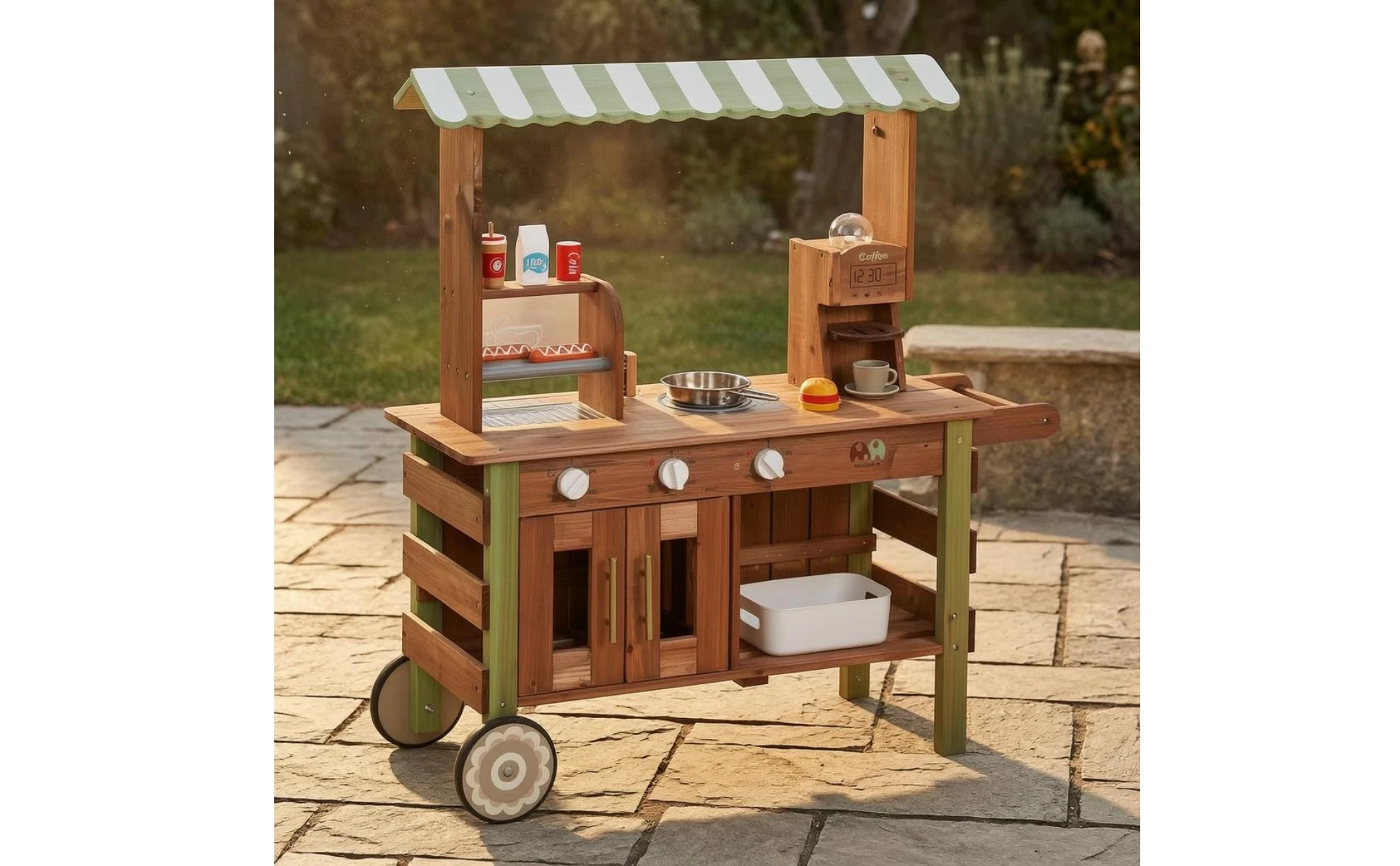 Wooden Market Stand Storage Shelves Children's Market Stand Grocery Store Playset Imagination Wooden Market Stand Storage Shelves Children's Market Stand Grocery Store Playset Imagination