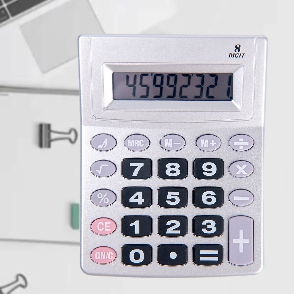 8-Digit LCD Calculator Student Stationery Exam Tools Calculators Writing Tools Ready to Use