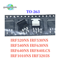 10PCS IRF520NS IRF530NS IRF540NS IRF630NS IRF640NS IRF840LCS IRF1010NS IRF3205S TO-263 IRF530 IRF540 IRF630 IRF640 IRF3205 MOS