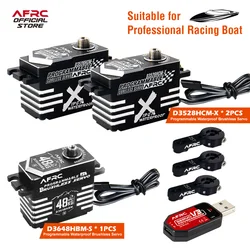 AFRC Professional Waterproof IP67 Brushless Racing Boat Servo Kit For FSR-V O 15cc 27cc 30cc Racing Boats DIY Assembly Upgrading