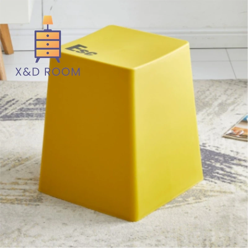 

X&D Keyboard Stool Plastic Stool Color Thickened Creative Simplicity Living Room Dining Table Leisure Stool Minimalist Stool
