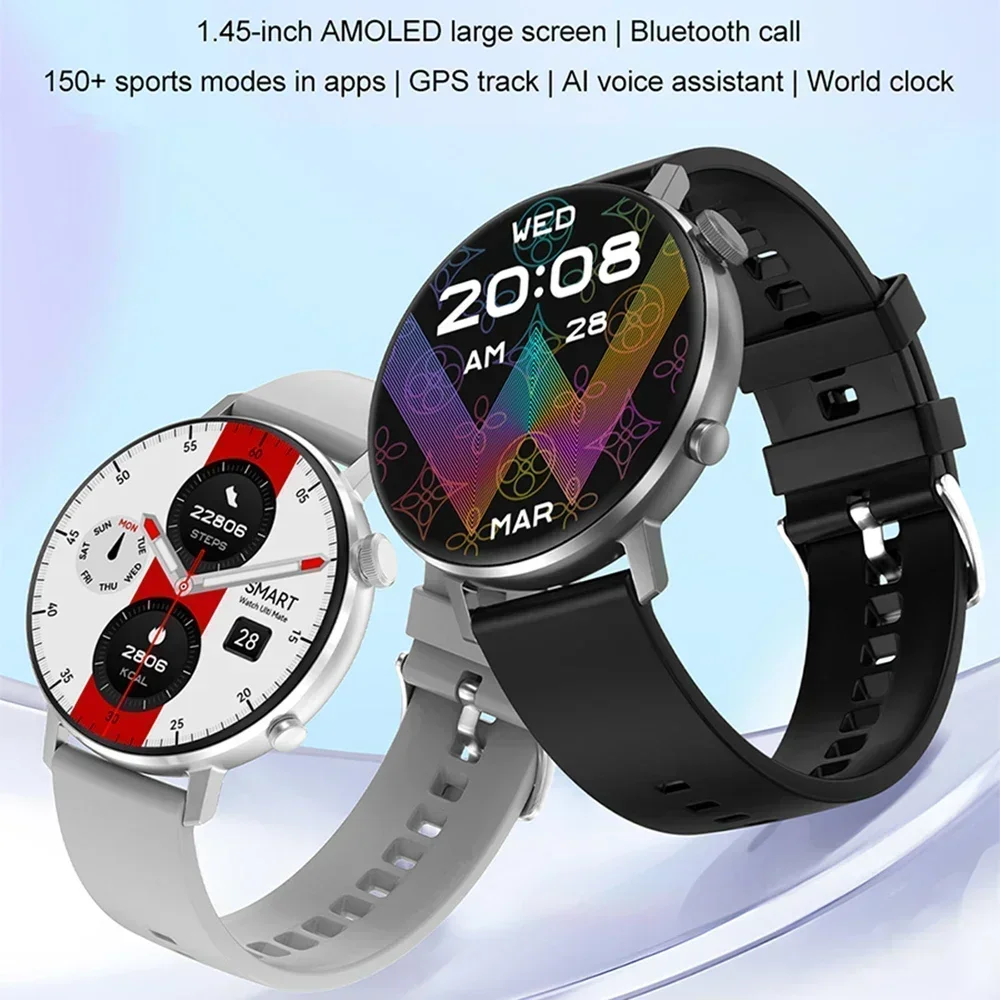 

Smochm AMOLED Screen Wrist Watches DT88 Max Smart Watch Men Women Bluetooth Call Smartwatch Electronic Wristwatch Clock Bracelet