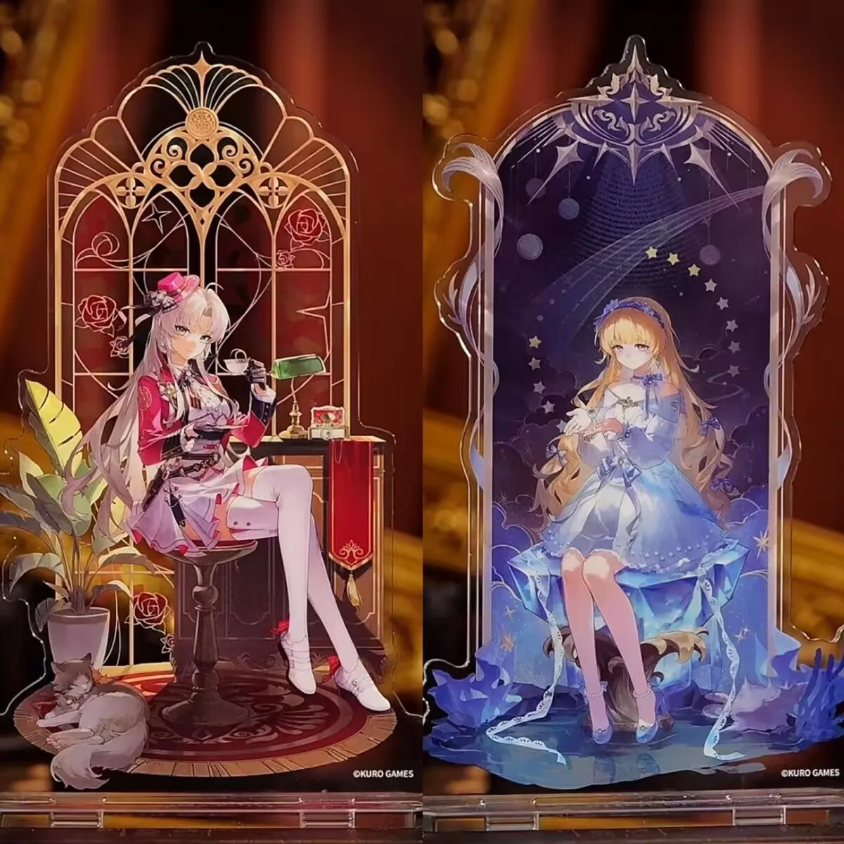 The "Mingchao" Flowing Light Secret Language series of peripheral 2D "Phoebe Coleta" acrylic standing sign decorative items
