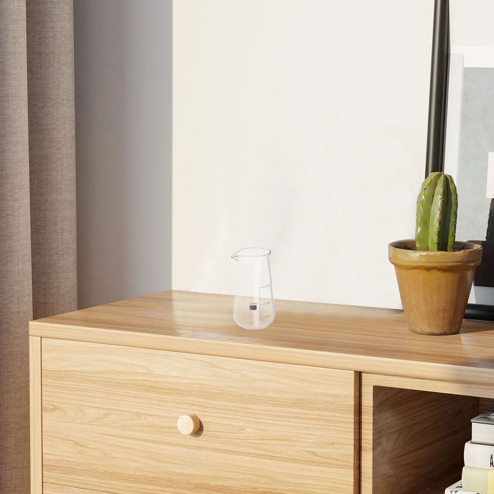 

Small Milk Frothing Pitcher Glass Measuring Jug Creamer Container for Coffee Tea Baking Elegant Design Dishwasher Safe