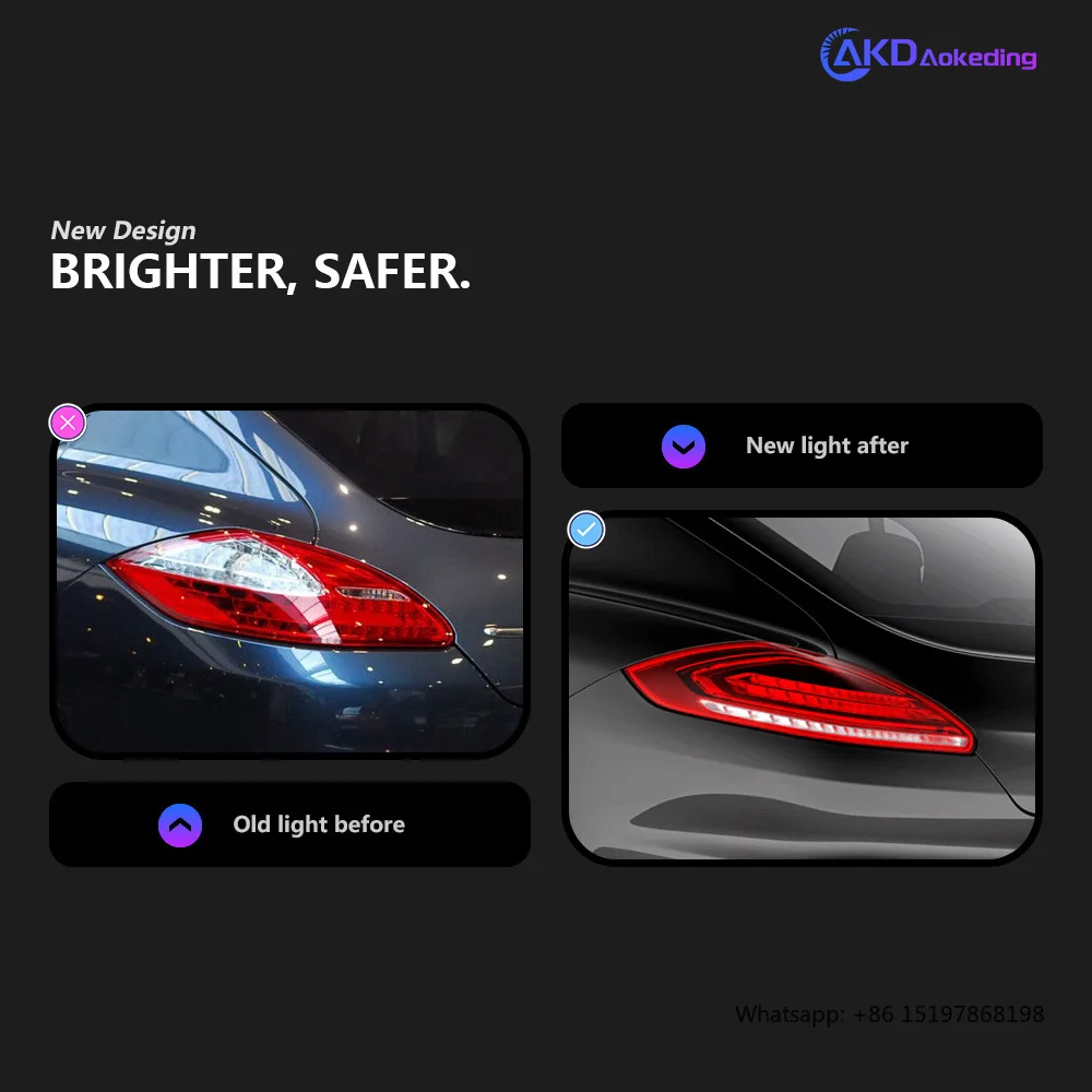 Auto Lichter für Porsche Panamera LED Rücklicht 2010-2016 Rücklicht Drl Hinten Stop Brems Signal Automotive Zubehör beliebt