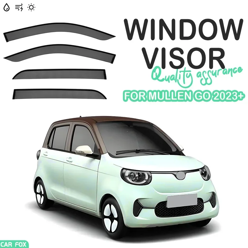 

For Mullen Go 2023+ Car Window Visor Awning Shelters Windshield Side Window Rain Sun Shade Auto Accessories Body Kit