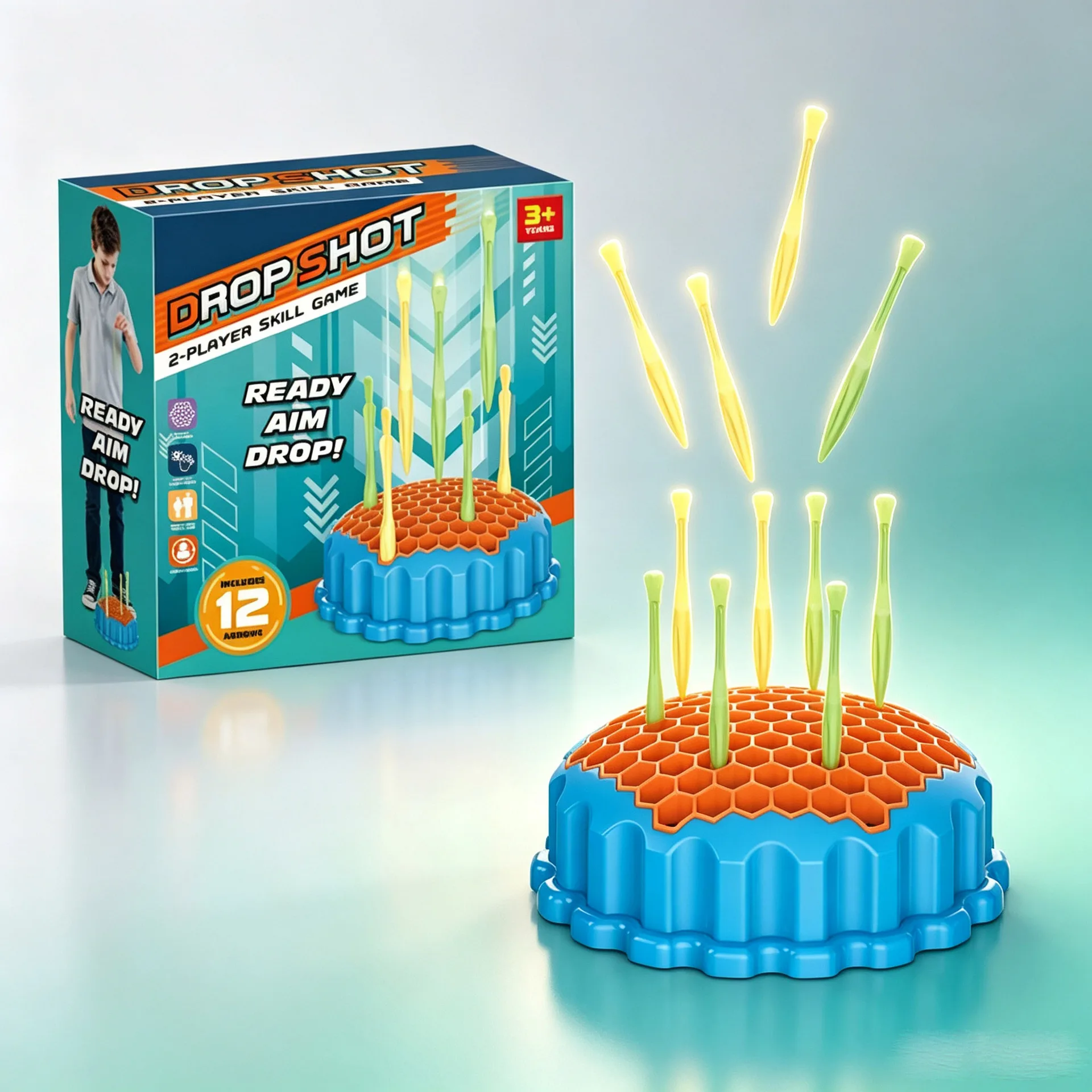 Hive Drop Arrow Game Kids Puzzle Parent Child Interactive Honeycomb Dart Throwing 2 Player Battle Tabletop Board Game Gift Set
