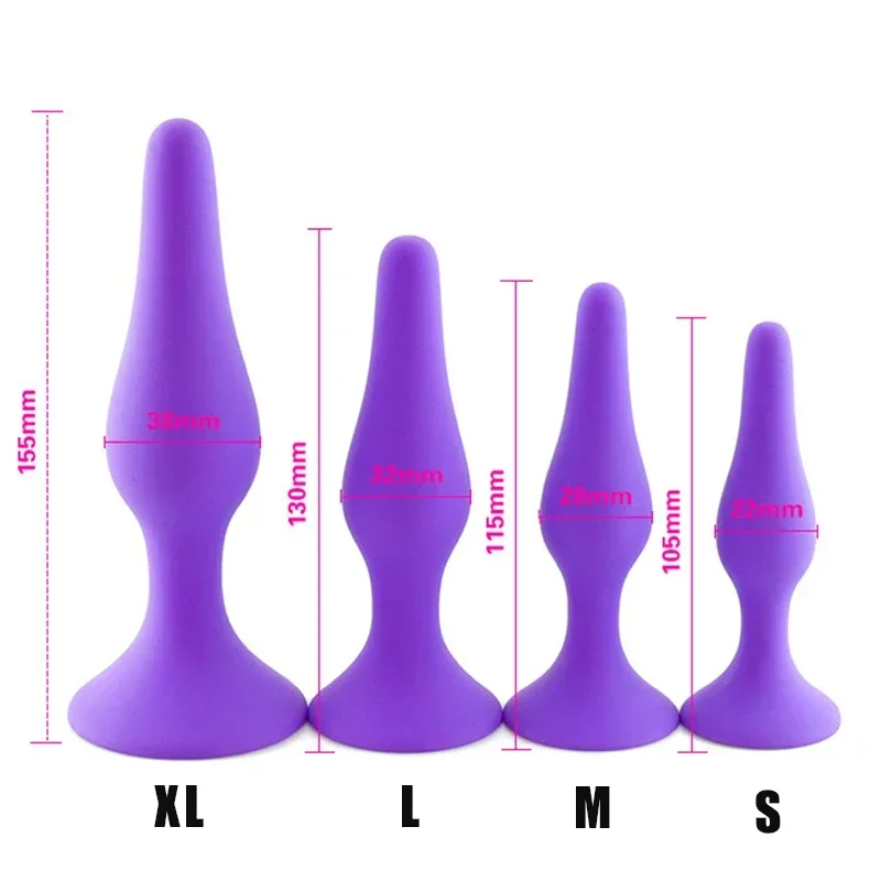 S/M/L/XL Silicone Anal Plug Butt Plug Anus Stimulation Prostate Massage Sex Toys for Women Men Gay Anal Dilator Sex Products