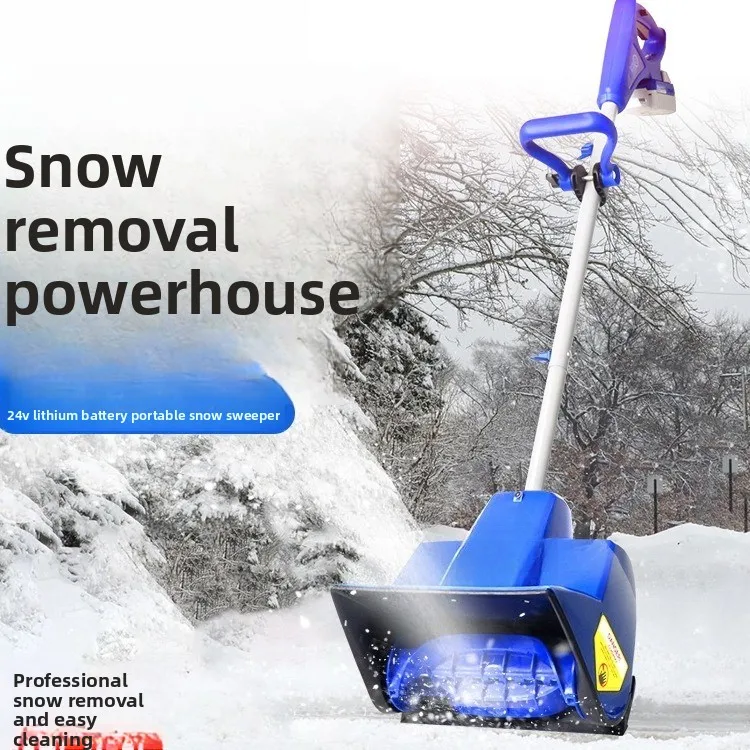 Wireless Electric Snow Blower Portable Snow Sweeper for Pavement & Greenhouse Snow Removal