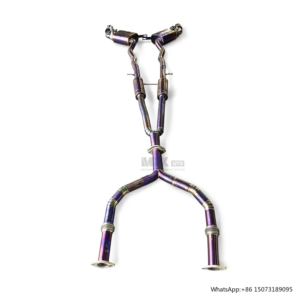 

High Temperature Resistant Exhaust Pipe for Q50S 3.7 2014-2022 Titanium Alloy Valve Electronic Muffler Exhaust Device