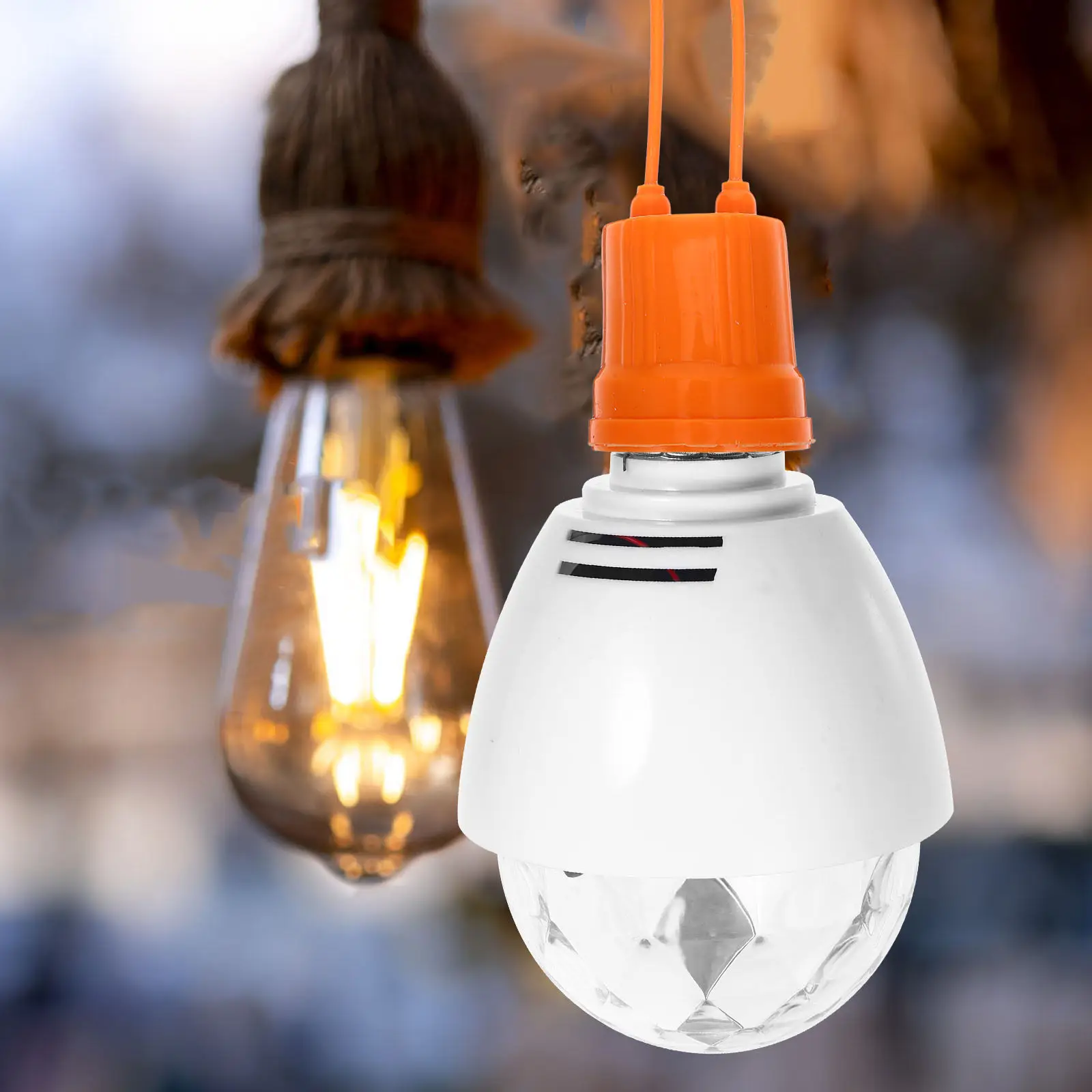 

8Cm Rgb LED Crystal Ball Rotating Light Bulb 3W Dynamic Color Changing Party Stage Disco Ktv Bar Club Dj Decor Smart