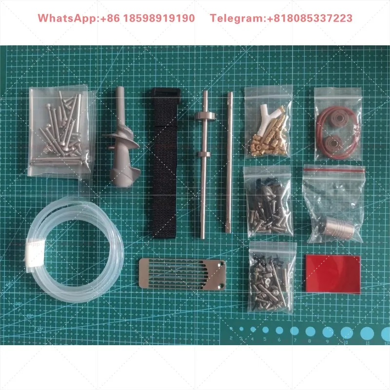 Aluminum Alloy Propeller, Aluminum-Alloy Wave Board, Stainless Steel Mesh, Hardware Kit for M-jet-35 Water PUMP