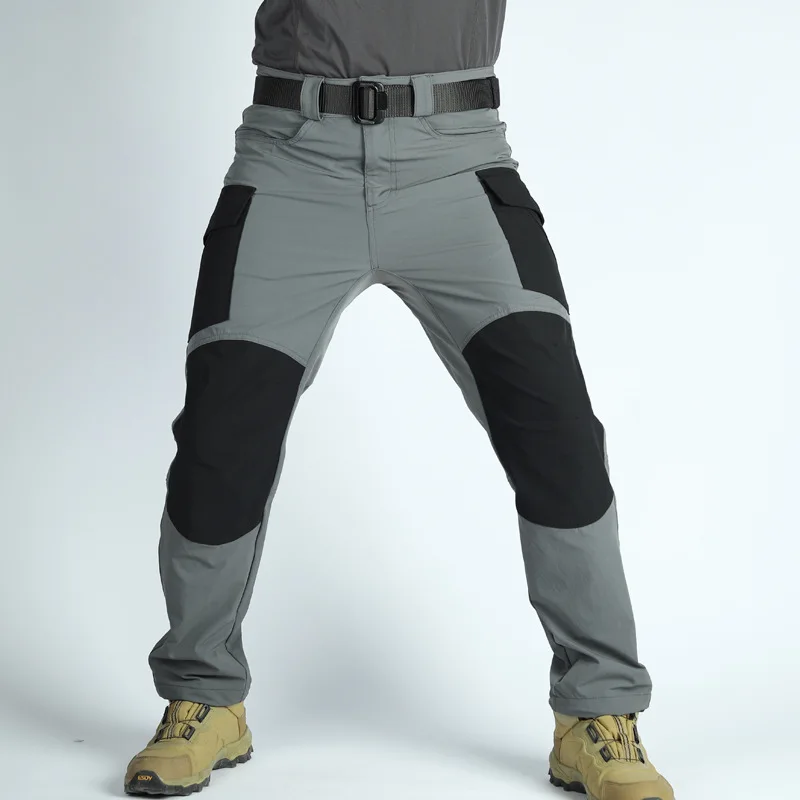 

Quick-drying Tactical Pants Men's Outdoor Overalls Spring and Autumn Anti-splashing Quick-drying Pants Multi-bag Pants