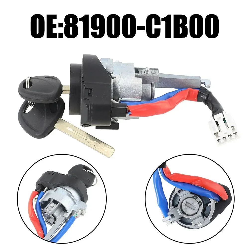 Ignition Lock Cylinder Switch W/ 2 Keys For Hyundai Sonata 15-17 81900-C1B00 Automobile Ignition Lock Cylinder Switch