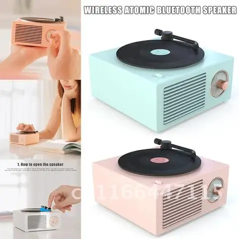 

Retro Wireless Bluetooth Speaker Subwoofer Home Small Smart Audio Large Volume Outdoor Subwoofer