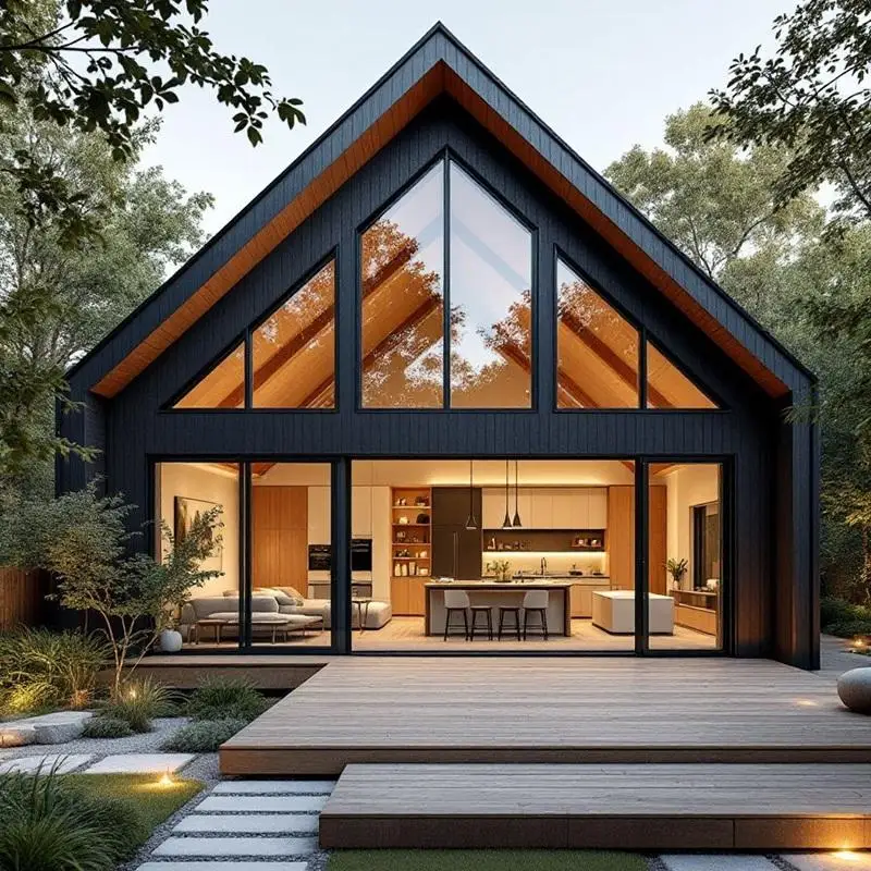 High Quality Customized Low Cost Ready Made Prefab House 1 Bedroom Modular Homes Light Steel House Villa Structure House
