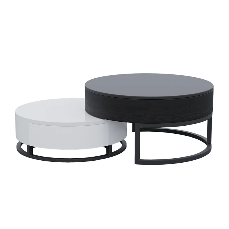 طاولة القهوة رفع أعلى طاولة القهوة الرخامية مجموعة طاولة القهوة البلد الفرنسي #3