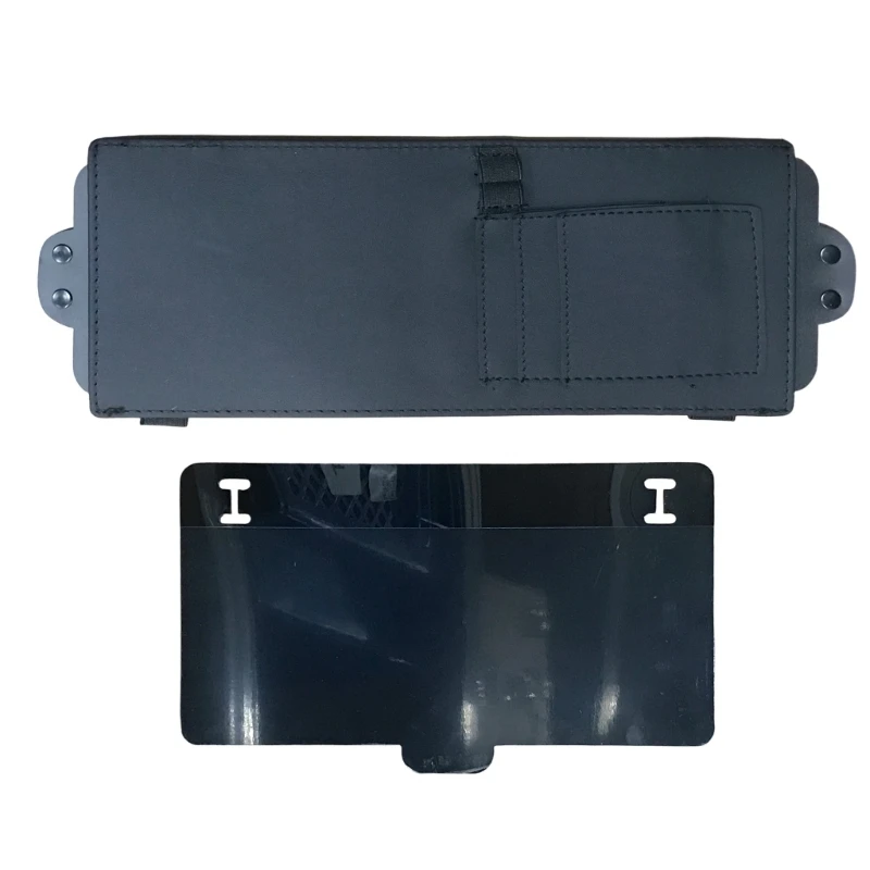 M76E Magnetische Leder-Auto-Windschutzscheiben-Sonnenschutz-Erweiterung, faltbare Konstruktion für Lichtreduzierung und – Detail 7