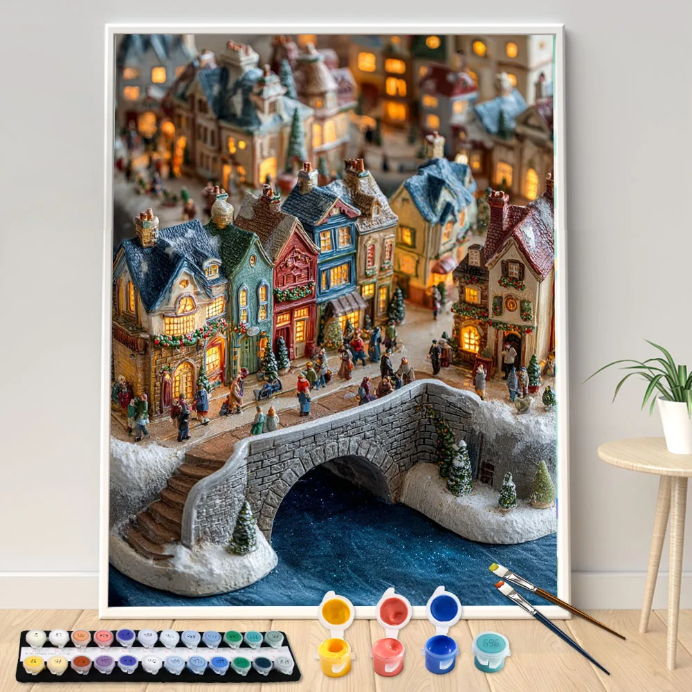 

Painting by Numbers Kit DIY Flowers and Owls Canvas Art Hand Painting Home Decoration Personality Surprise Gift