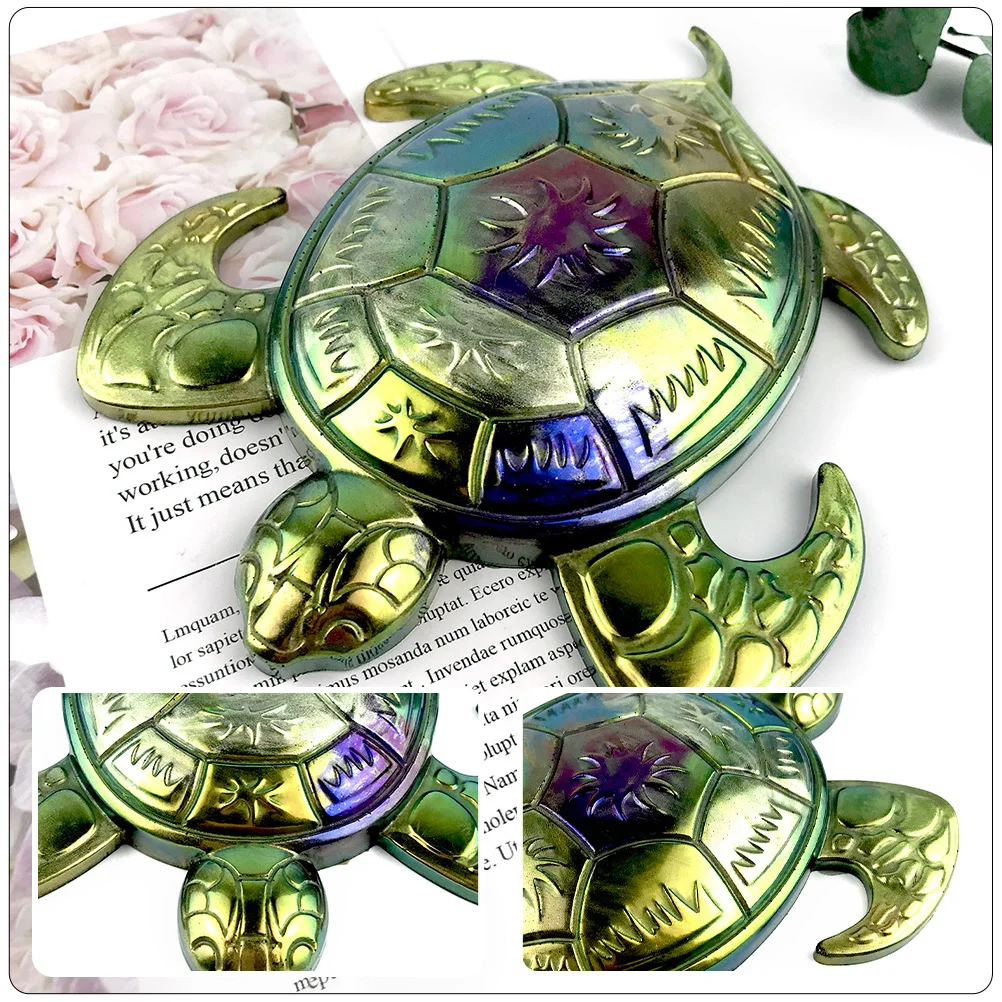 Sea Decor Turtle Stencil Mold for Wall DIY Crafts Making Decorate Blue Epoxy Shaped Molds