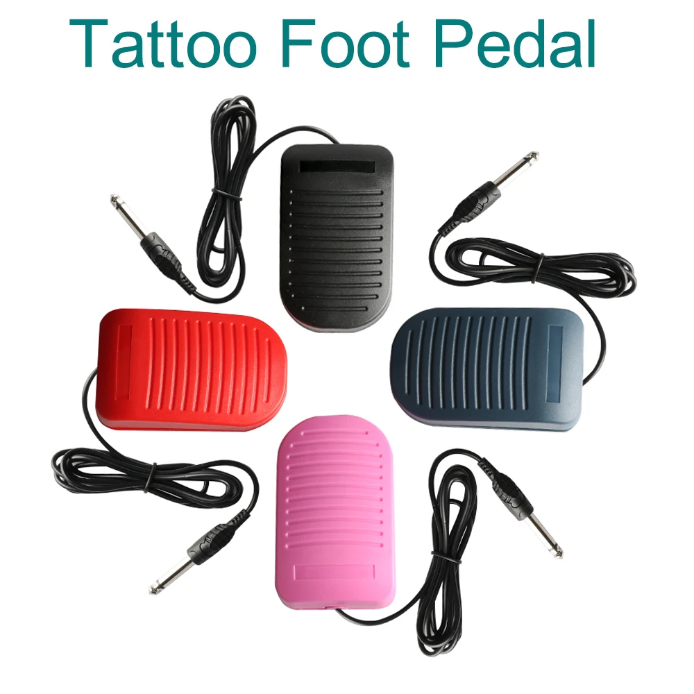 Newest Multi-color Plastic Tattoo Foot Pedal Switch Mechanical Touch ABS Silent Anti Slip Foot Switch Tattoo Machine Accessories