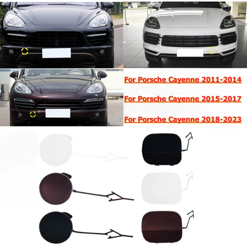 

Front Bumper Towing Tow Hook Eye Cover Cap For Porsche Cayenne 2011-2023