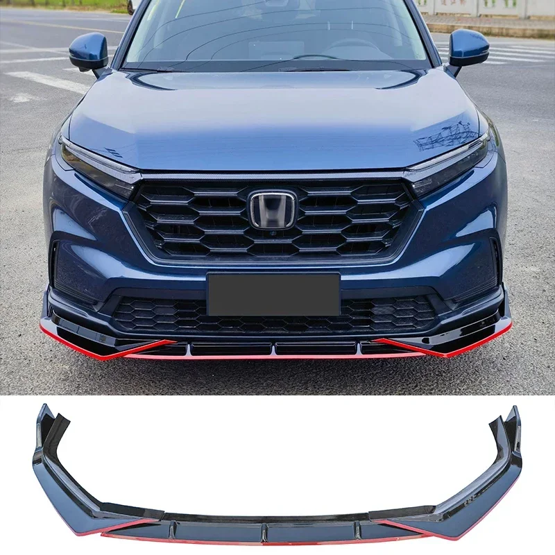 Front Skirts Splitter for Honda CR-V 2023 Glossy Black Bumper Spoiler Car Body Kit Transform the Style Accessories